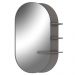 Conjunto Banheiro Gabinete Suspenso Com Cuba E Espelho Vicenza B06 Branco Magneto Nogal - Lyam Decor