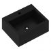 Conjunto Banheiro Gabinete Suspenso Com Cuba E Espelho Vicenza B06 Preto Magneto Nogal - Lyam Decor