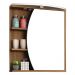 Conjunto Para Banheiro Armário Gabinete 01 Porta 60 cm Com Cuba Duna B06 Branco Nogal - Lyam Decor