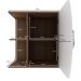 Conjunto Para Banheiro Armário Gabinete 01 Porta 60 cm Com Cuba Duna B06 Branco Nogal - Lyam Decor