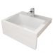 Conjunto Para Banheiro Balcão e Armário Com Pés 80cm West B06 Branco Faia - Lyam Decor