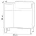Conjunto Para Banheiro Balcão e Armário Com Pés 80cm West B06 Branco Faia - Lyam Decor