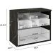 Conjunto Para Banheiro Gabinete 80cm 03 Gavetas Com Cuba E Armário Loft B06 Portoro - Lyam Decor