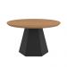 Conjunto Para Sala De Estar Mesa De Centro E Mesa De Canto Ferrara D03 Freijó Preto - Lyam Decor