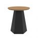 Conjunto Para Sala De Estar Mesa De Centro E Mesa De Canto Ferrara D03 Freijó Preto - Lyam Decor