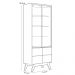 Cristaleira Para Sala De Jantar Com 02 Portas Martin C04 Off White Matte Freijó - Lyam