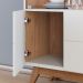 Cristaleira Para Sala De Jantar Com 02 Portas Martin C04 Off White Matte Freijó - Lyam