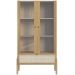 Cristaleira Para Sala de Jantar 2 Portas Pés Madeira Moss A03 Hanover Roble - Lyam Decor