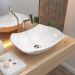 Cuba de Apoio Abaulada C01 Para Banheiro Lux L42 Branco - Lyam Decor