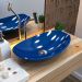 Cuba de Apoio Canoa C01 Para Banheiro Lux L45 Azul Escuro - Lyam Decor