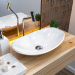 Cuba de Apoio Canoa C01 Para Banheiro Lux L45 Branco - Lyam Decor
