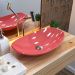 Cuba de Apoio Canoa C01 Para Banheiro Lux L45 Rosa - Lyam Decor