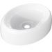 Cuba de Apoio Oval Para Banheiro Lavabo C01 Capri O39 Branco - Lyam Decor