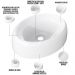 Cuba de Apoio Oval Para Banheiro Lavabo C01 Capri O39 Branco - Lyam Decor