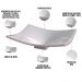 Cuba de Apoio Para Banheiro Lavabo C01 Folha F44 Bege - Lyam Decor