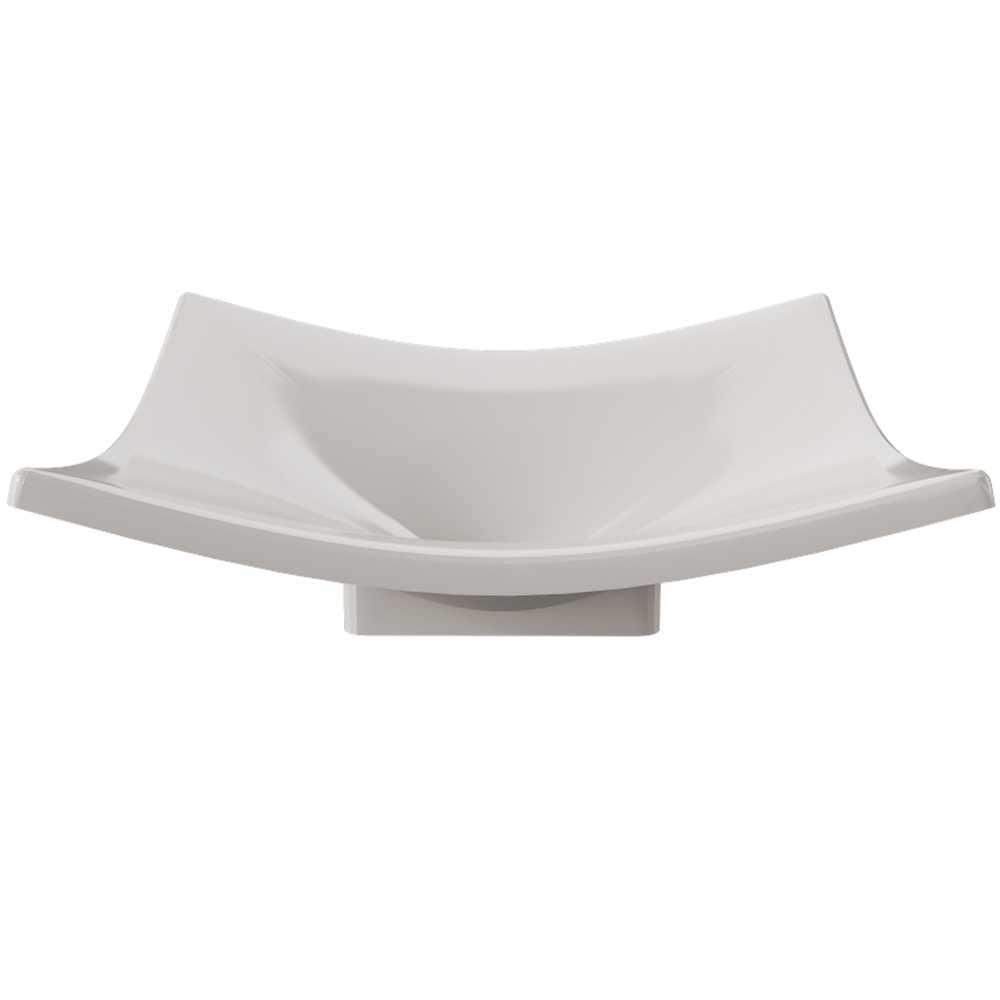 Cuba de Apoio Para Banheiro Lavabo C01 Folha F44 Bege - Lyam Decor