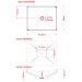Cuba de Apoio Para Banheiro Lavabo C01 Folha F44 Branco - Lyam Decor