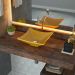 Cuba de Apoio Para Banheiro Quadrada C01 Lux Amarelo - Lyam Decor