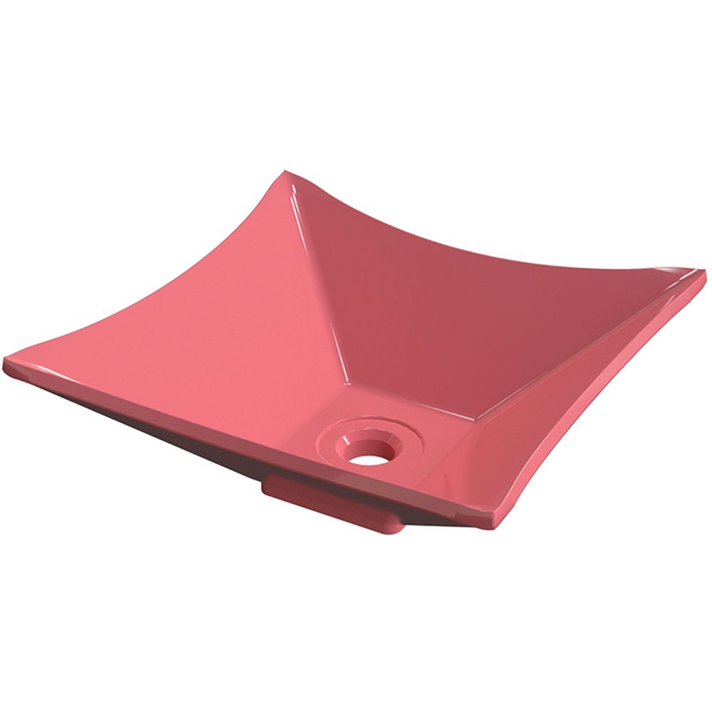 Cuba de Apoio Para Banheiro Quadrada C01 Lux Rosa - Lyam Decor