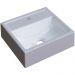 Cuba de Apoio Quadrada C01 Para Banheiro Q32W Branco - Lyam Decor