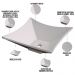 Cuba de Apoio Quadrada Lux Para Banheiro Lavabo C01 L30 Bege - Lyam Decor