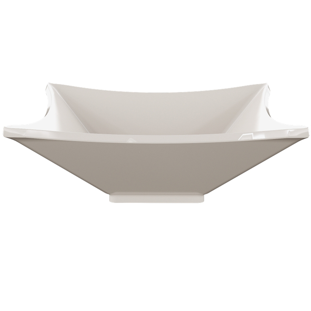 Cuba de Apoio Quadrada Lux Para Banheiro Lavabo C01 L30 Bege - Lyam Decor