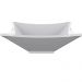 Cuba de Apoio Quadrada Lux Para Banheiro Lavabo C01 L30 Branco - Lyam Decor