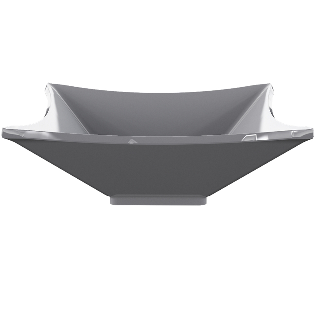 Cuba de Apoio Quadrada Lux Para Banheiro Lavabo C01 L30 Cinza - Lyam Decor