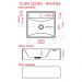Cuba de Apoio Quadrada Para Banheiro Lavabo C01 Q39W Bege - Lyam Decor