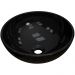 Cuba de Apoio Redonda C01 Para Banheiro R30W Preto Brilho - Lyam Decor