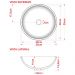 Cuba de Apoio Redonda C01 Para Banheiro R35W Branco - Lyam Decor