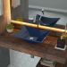 Cuba de Apoio Retangular C01 Para Banheiro Lux L38 Azul Escuro - Lyam Decor