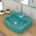 Cuba de Apoio Retangular C01 Para Banheiro RT41 Aria Azul Turquesa - Lyam Decor