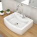 Cuba de Apoio Retangular C01 Para Banheiro RT41 Aria Branco - Lyam Decor