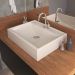 Cuba de Apoio Retangular C01 Para Banheiro RT49 Bege - Lyam Decor