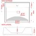 Cuba de Apoio Retangular C01 Para Banheiro RT49 Branco - Lyam Decor