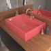 Cuba de Apoio Retangular C01 Para Banheiro RT49 Rosa - Lyam Decor