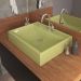 Cuba de Apoio Retangular C01 Para Banheiro RT49 Verde Acqua - Lyam Decor