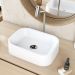 Cuba de Apoio Retangular Para Banheiro Lavabo C01 BR37W Branco - Lyam