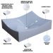 Cuba de Apoio Retangular Para Banheiro Lavabo C01 ML44W Branco - Lyam Decor