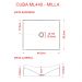 Cuba de Apoio Retangular Para Banheiro Lavabo C01 ML44W Branco - Lyam Decor