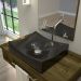 Cuba de Apoio Retangular Para Banheiro Lavabo C01 ML44W Preto - Lyam Decor