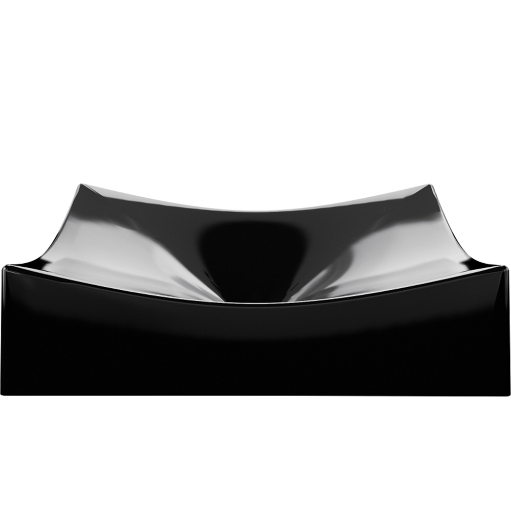 Cuba de Apoio Retangular Para Banheiro Lavabo C01 ML44W Preto - Lyam Decor