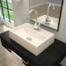 Cuba de Apoio Retangular Para Banheiro Lavabo C01 Q450 Bege - Lyam Decor