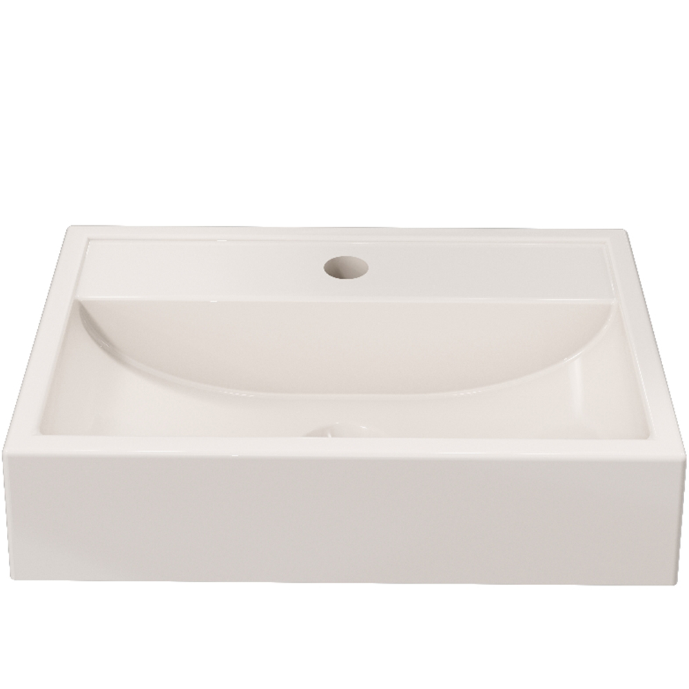 Cuba de Apoio Retangular Para Banheiro Lavabo C01 Q450 Bege - Lyam Decor