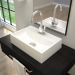 Cuba de Apoio Retangular Para Banheiro Lavabo C01 Q450 Branco - Lyam Decor