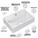 Cuba de Apoio Retangular Para Banheiro Lavabo C01 Q450 Branco - Lyam Decor