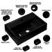 Cuba de Apoio Retangular Para Banheiro Lavabo C01 Q450 Preto - Lyam Decor
