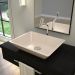 Cuba de Apoio Retangular Para Banheiro Lavabo C01 RT45 Bege - Lyam Decor