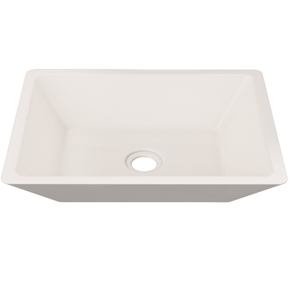 Cuba de Apoio Retangular Para Banheiro Lavabo C01 RT45 Bege - Lyam Decor